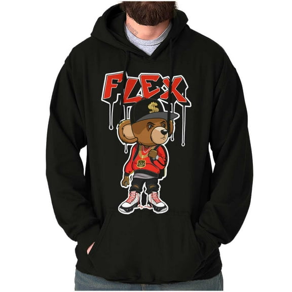 Urban Streetwear Flex Teddy Bear Hoodie Sweatshirt Women Men Brisco Brands S