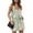 Mint Green, variant on WTOBBY Summer Casual Women's Two Piece Set Floral Print Sleeveless Square Neck Cropped Top and High Waist Shorts Outfit with Pockets Stylish Bodysuit Wear ,Dark Green M