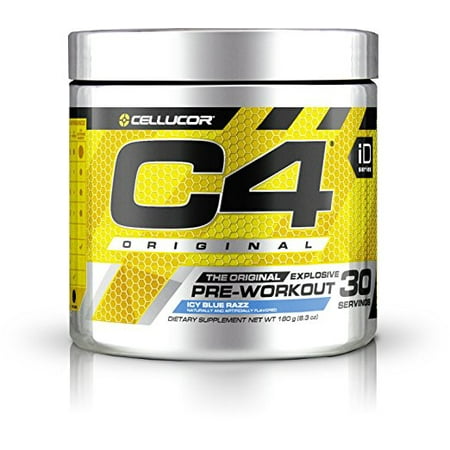 Cellucor C4 supplément de pré-entraînement avec Créatine Nitrate et Beta Alanine, Icy Bleu Razz, 30 Count