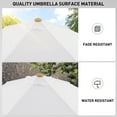 thumbnail image 7 of Ainfox 7.5 ft Boho Fringe Patio Umbrella, Waterproof Outdoor Tassels Umbrella for Deck,Table,Garden,White, 7 of 7