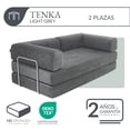 thumbnail image 3 of Sofá Cama De Espuma Sellada Al Vacío 2 Plazas Japandi Tenka Light Grey, 3 of 6