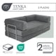 thumbnail image 3 of Sofá Cama De Espuma Sellada Al Vacío 2 Plazas Japandi Tenka Light Grey, 3 of 6