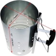 thumbnail image 2 of Démarreur de Cheminée à Charbon Efficace, Poignée Résistante à la Chaleur Offre Protection, Acier Zincé pour Performance Sans Rouille, Multifonctionnel pour Barbecue, Camping et Fours à Pizza, 2 of 5