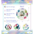 thumbnail image 2 of Barocity Unicorn Size 3 Soccer Ball - Boys and Girls Soccer Ball for Kids, Colorful Unicorn Ball, Fun Toddler Kids Soccer Ball for Indoor and Outdoor Sports Games, Cool Small Soccer Ball for All Ages, 2 of 7