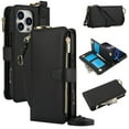 thumbnail image 1 of Pour Iphone 16 Pro Max Portefeuille Multifonctionnel en Cuir, Iphone 14 Pro, 1 of 7