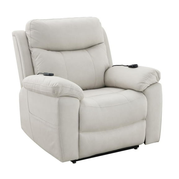 Acme Furniture Chriki Power Recliner w/Lift & Heating & Massage, Beige Fabric