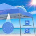 thumbnail image 2 of Ainfox 8x8 One-Push Pop up Canopy Tent with Transparent PVC Sidewalls,Instant Outdoor Shade Gazebos with Weighted Sandbags,White, 2 of 8