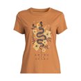 thumbnail image 5 of Juniors Celestial Snake Graphic Print T-Shirt, Sizes XS-XXXL, 5 of 5
