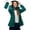 Dark Cyan, variant on Women's Rain Jacket Waterproof Lightweight Packable Raincoat with Hood for Golf Hiking Travel Windbreaker