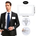 thumbnail image 2 of Paquete de 100 etiquetas de nombre de 90 x 56 mm, transparentes, con clip para etiquetas de nombre para ropa, estuche para etiquetas de nombre con clip para tarjetas de identificación para la, 2 of 6