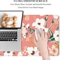 thumbnail image 5 of Desk Mat, Large Mouse Pad, 31.5" x 11.8" XXL Extended Gaming Mousepad, Desktop Decor Desk Pad, Cute Men Women Office Supplies & Accessories, XL Mouse Pad for Laptop & Keyboard, Pink White Flower, 5 of 6