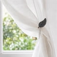 thumbnail image 6 of Magnetic Wooden Leaf Curtain Tieback - Black/Silver, 6 of 8