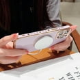 thumbnail image 2 of for iPhone 14 Pro Max Case Magnetic, Cute Heart Phone Case for Women Luxury Plating Full Camera Lens Protect Soft Silicone Shockproof Bumper for iPhone 14 ProMax Case 6.7" (Light Purple), 2 of 10
