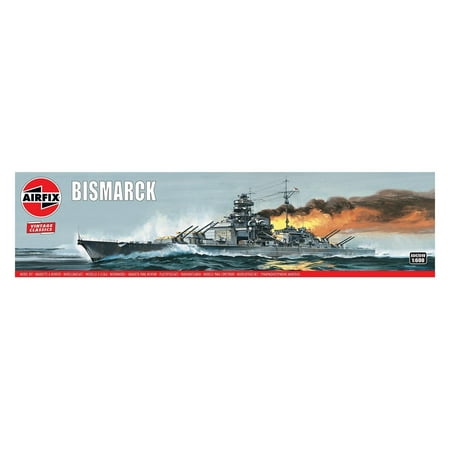 Airfix 04204V German Battleship Bismarck 1/600 Scale Plastic Model (Best Bismarck Model Kit)