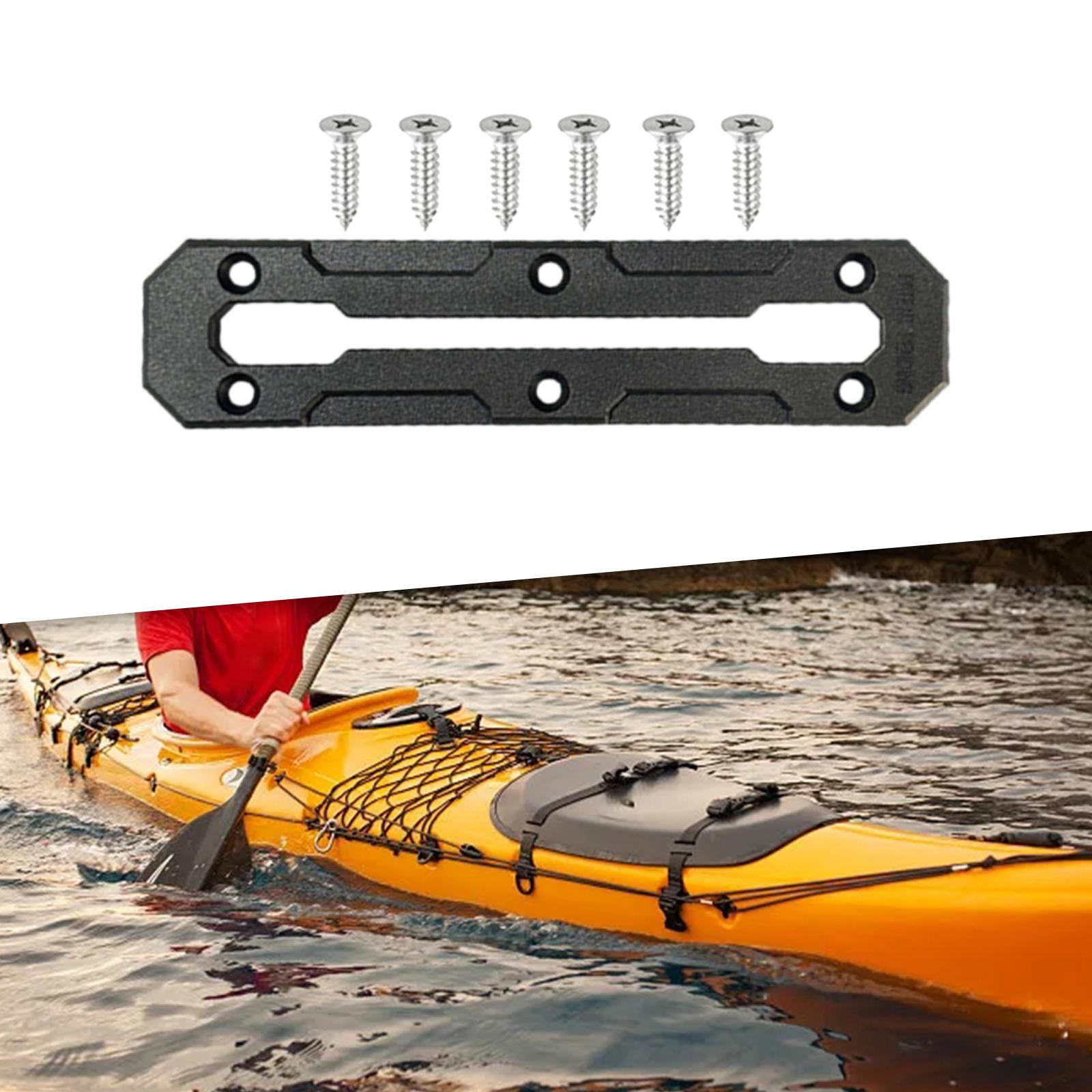 DimyFew 4x Kayak Slide Rail Track Bracket DIY Accessories Replacement Spare Part Practical Mounting Base Rack for Canoe Inflatable Boats