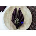 thumbnail image 6 of MDS Set of 200 Satin Napkin 20x20 Inch Square Napkins for Wedding - Plum, 6 of 6