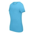 thumbnail image 2 of Natural Uniforms Women's Short Sleeve Round-Neck T-Shirt Under Scrub (Aqua, X-Large), 2 of 5