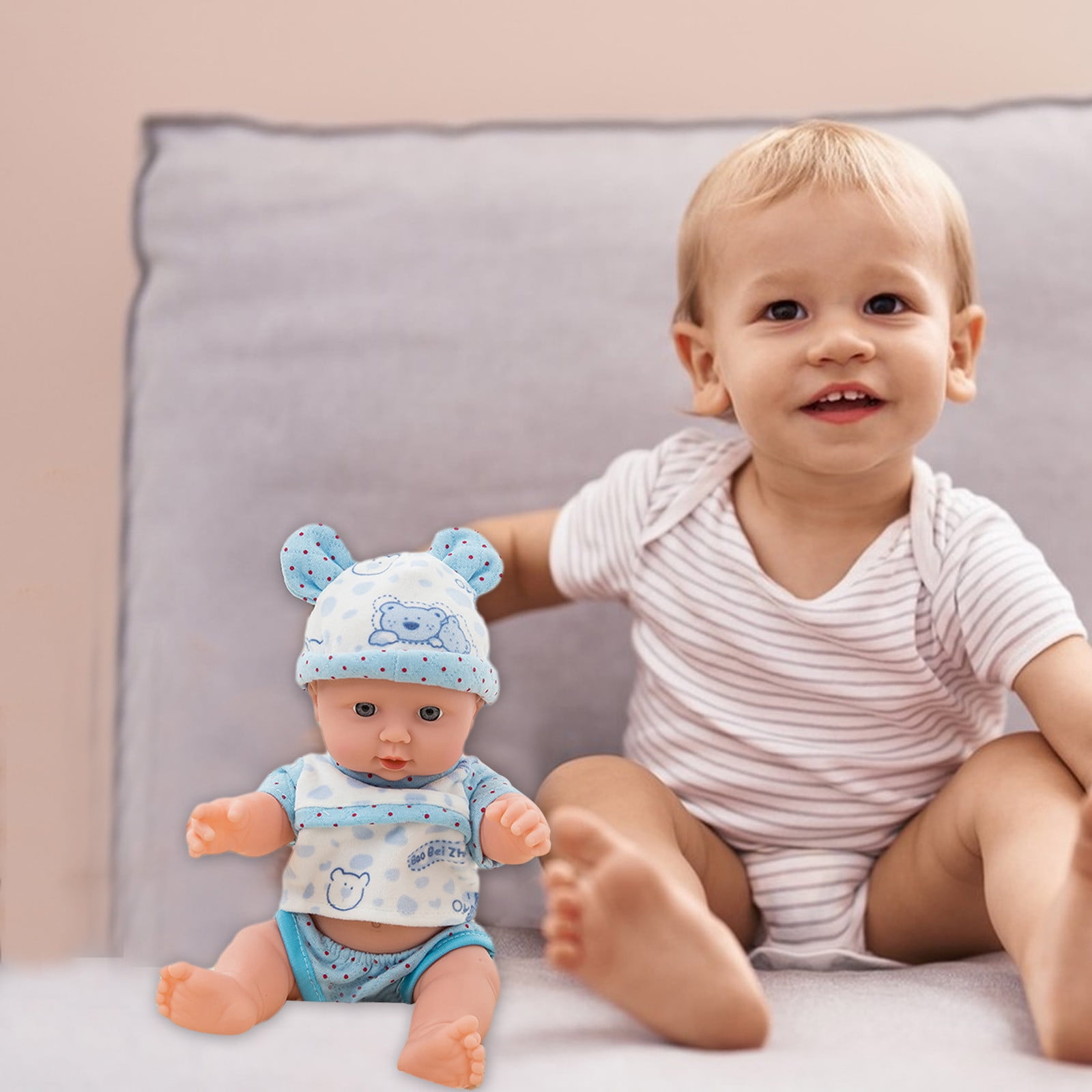Generic 12 Inch Talking Baby Doll, Soft Body Interactive Baby Doll, Crying Talking Dolls with Different Sounds and Accessories, Pretend Play Preschool Toys for 2-6+ Year Old Girls Boys