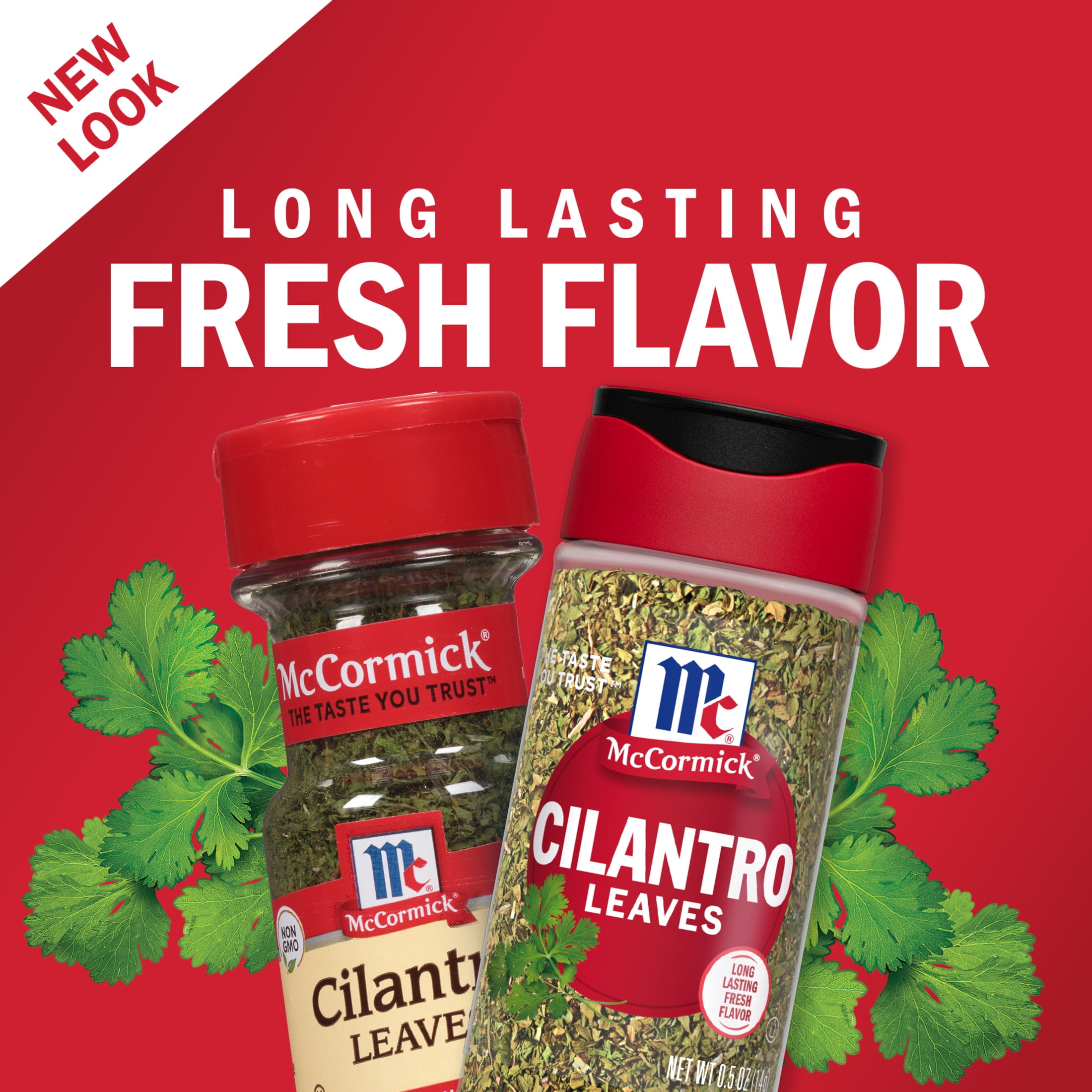 (3 pack) McCormick Kosher Cilantro Leaves, 0.5 oz Bottle