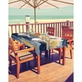 thumbnail image 2 of Boanket Outdoor Tablecloth with Umbrella Hole for Patio/Picnic/Party/Camping, Navy Blue Waterproof Table Cloth Rectangle Table Cover Washable, Modern Art Oil Painting Sea Sky (60"x 84"), 2 of 7
