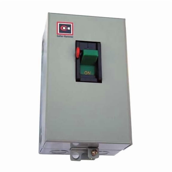 Eaton Manual Motor Starter, NEMA M-1, 3 P, 3 Phase, Toggle, 20 A B100S1C