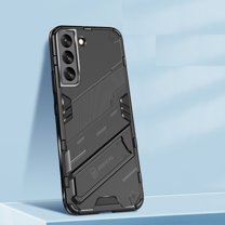 Allytech Designed for Samsung Galaxy S22 6.1 inch 2022, [2 Stand Ways] Slim Fit Hard Back Bumper Shockproof Corner Protection Rugged Case for Samsung S22 5G 6.1" 2022 Released, Black