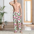 thumbnail image 4 of Salouo Rose Flowers Print Pajama Pants for Men, Lounge Pants Elastic Waistband Casual Men's sleepwear Loungewear Sleep Pajama Pant -X-Large, 4 of 7