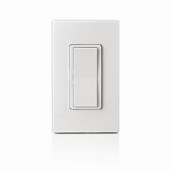 Decora Smart Anywhere Single Pole or 3-Way WiFi Switch, White
