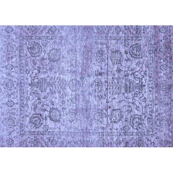 Ahgly Company Indoor Rectangle Oriental Blue Traditional Area Rugs, 6' x 9'