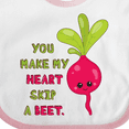 thumbnail image 4 of Inktastic You Make My Heart Skip a Beet Boys or Girls Baby Bib, 4 of 4