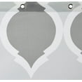 thumbnail image 3 of Fabric Shower Curtain - 72 x 72 Inch, Gray/Gray Moroccan, 3 of 5