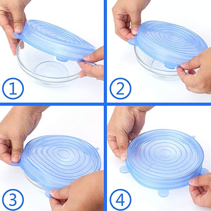 Reusable Premium Silicone Stretch and Seal Lids 14PCS for Food  Storage, Flexible Round Silicone Bowl Covers, 7 Different Sizes - Keep Food  Fresh, by YXYL: Home & Kitchen