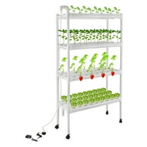 Hydroponics Growing System with Water Pump and Timing, 4 Layers Hydroponic Vegetable Growing Kit 108 Sites for Fruits, Vegetables