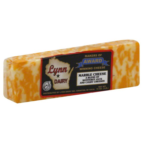 Lynn Dairy A Blend of Monterrey Jack and Colby Marble Cheese, 16 Oz