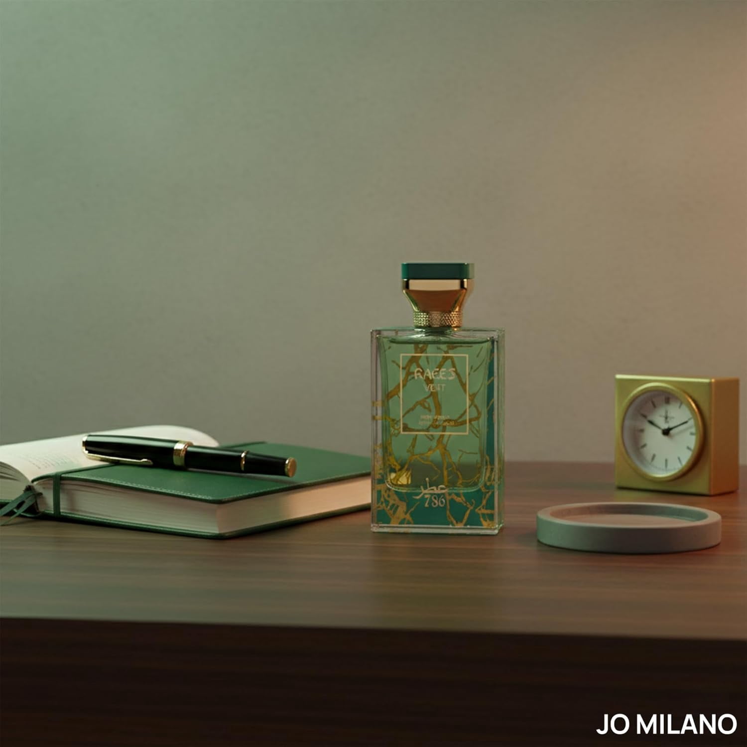 JO MILANO PARIS Raees Vert Cologne Spray, Woody Aromatic Scent, 3.4 oz