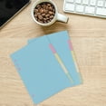 thumbnail image 2 of 2 Sets 5 Colors Tab Dividers A5 Index Classified Lables 6-Holes Colorful Filler Project Sorter Pages for Ring Binders Planner Notebook (A5), 2 of 8