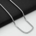 thumbnail image 2 of 1.5/2/2.5/3mm Wholesale REAL Stainless Steel Box Chain Necklace 16-36'', 2 of 5