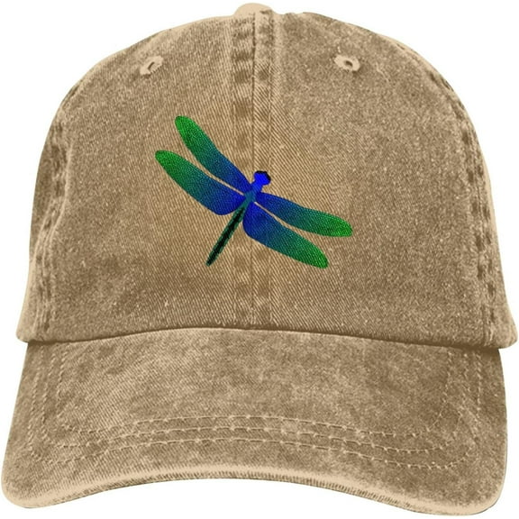 Dragonfly Baseball Cap Vintage Adjustable Washed Hats Cowboy Hats Denim Dad Hat for Men Women Boy Girl