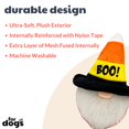 thumbnail image 2 of Huxley & Kent Divertido juguete para perro de Halloween con chirriador, juguetes de peluche para perros pequeños, medianos y grandes, animal de peluche suave para jugar y buscar en interiores, gnomo d, 2 of 5