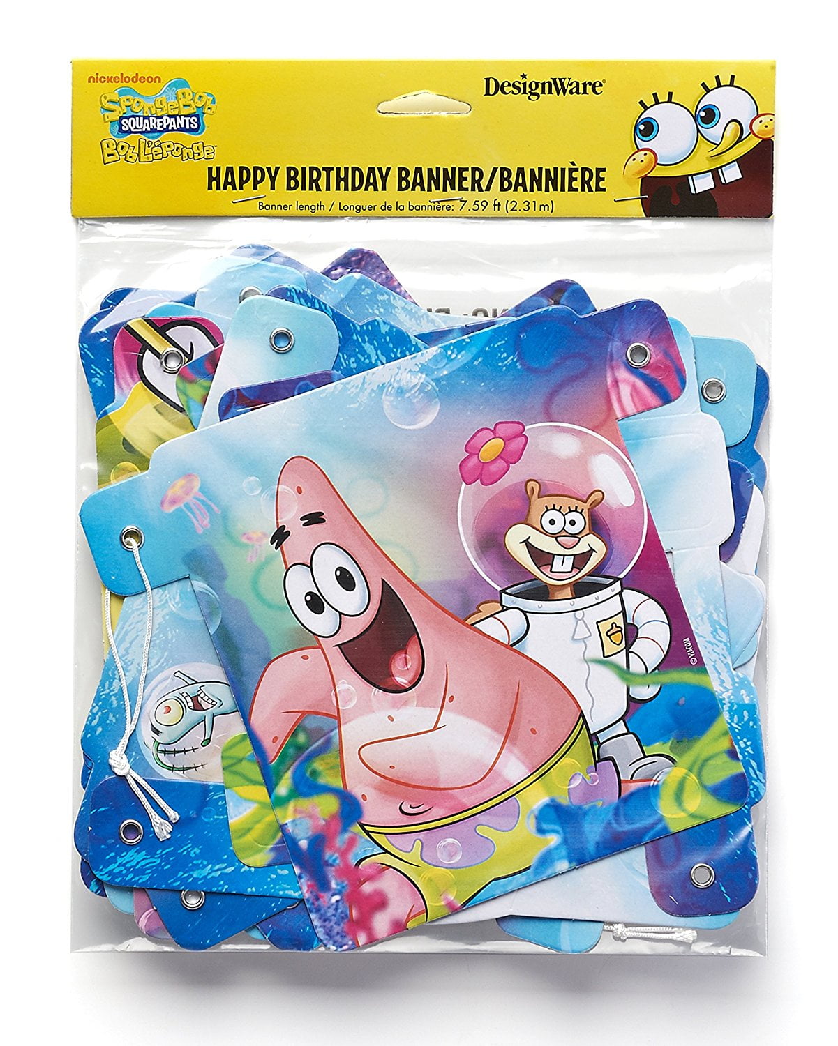 spongebob birthday banner
