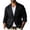 Black, variant on Linen Blazer Men Casual Lightweight 2 Button Sport Coat Summer Wedding Beach Groom Prom Tuxedo Suit Jackets