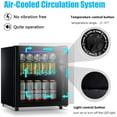 thumbnail image 3 of WANAI 1.6Cu.ft Beverage Refrigerator, Mini Fridge with Glass Door, Black, 3 of 12
