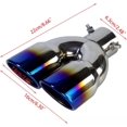 thumbnail image 4 of HAHDAXIA Car Exhaust Pipe Muffler Tail Pipe Double Outlet Tailpipe Universal Stainless Steel Dual Rear Noise Canceller, 4 of 7