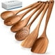 thumbnail image 1 of Juego de 6 Cucharas de Madera Bluelander Teca, 1 of 5