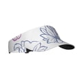 thumbnail image 1 of ZICANCN Sun Visors Hat for Women and Men, Purple Flower Graffiti Beach Hats, Sports Hat for Golf Tennis Running, 1 of 7