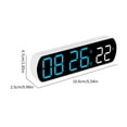 thumbnail image 3 of Necvior Multifunctional LED Digital Alarm Clock with Jump Second Date Temperature Display and Countdown for Bedroom Living Room, 3 of 20