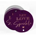 thumbnail image 2 of Inkdotpot Rose Gold Foil Paper Hang Tags Let Love Sparkle Wedding Favor Tags 100 Pieces, 2 of 6