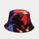 thumbnail image 1 of Sombrero de cubo Tie Dye Reversible Pescador Verano Playa Sombreros para el sol para mujeres Feliz Sencillez, 1 of 2