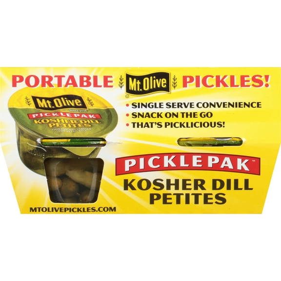 Mt. Olive PicklePak Kosher Dill Petites Pickles 4 - 3.7 fl oz Cups