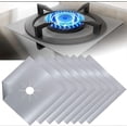 thumbnail image 1 of Silver10Pcs Gas Hob Protector Teflon Silver Gas Hob Protector Gas Stove Protector Gas Stove Protector Gas Burner Anti-Corrosion Protector Non-stick fo, 1 of 5